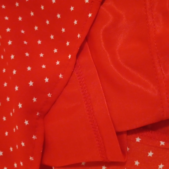 Ny & Co Red/White Stars Playsuit W/Button down front and loose shorts NEW COND - Picture 9 of 10